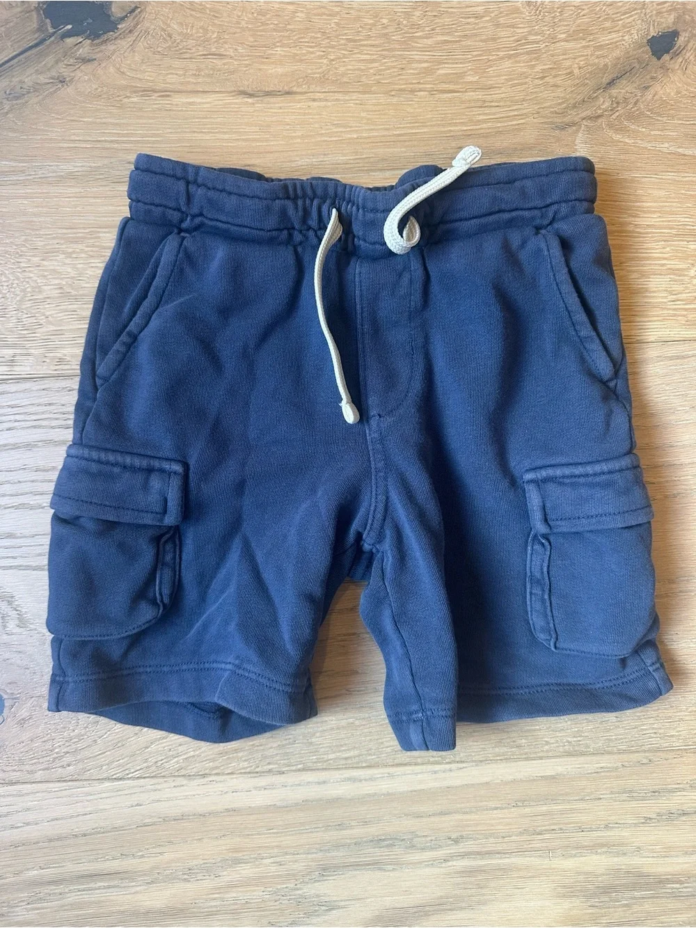 Old Navy Cargo Sweatshorts with Drawstring Navy Blue 3T